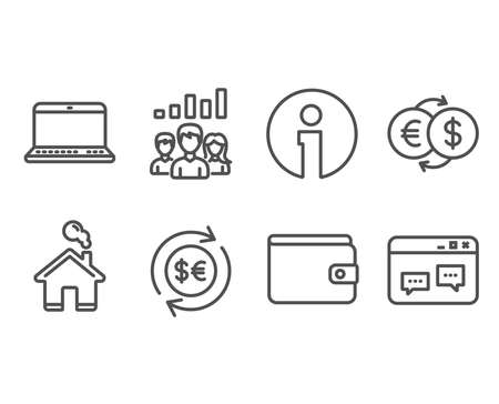 money icons for windows Businessman icons. Human silhouette and cash money signs. Case.