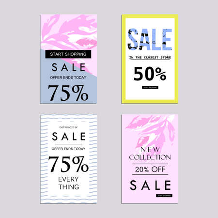 Fondo De La Venta De Descuento Para La Tienda En Línea Folleto Promocional: Ofertas Limitadas