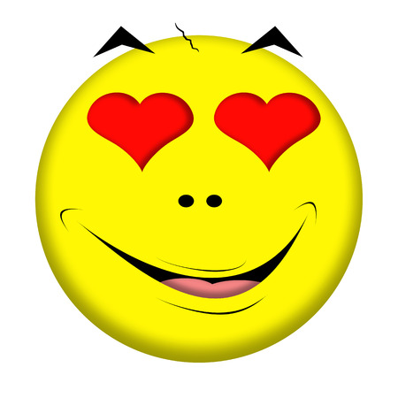 黄色の丸い面白い漫画の顔のイラストです の写真素材 画像素材 Image 黄色の丸い面白い漫画の顔のイラストです の写真素材 画像素材 Image