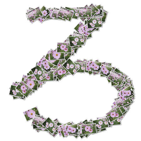 花の写真から作られた日本語の文字のひらがな の写真素材 画像素材 Image