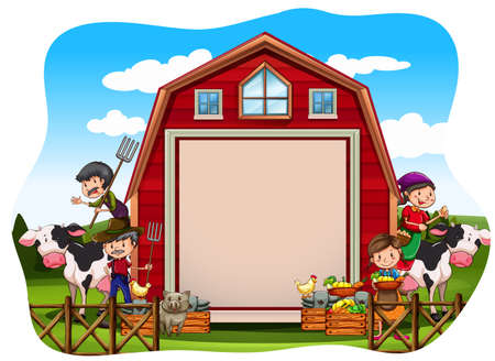 Farmers working in the farm
