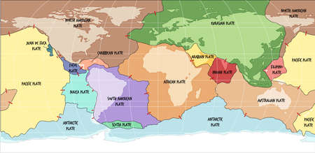 The Dynamic Earth, Plate Tectonics 世界地図 National