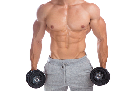 ボディービルダー ボディービル筋肉上半身筋肉強者ダンベル腹筋トレーニング白い背景で隔離 の写真素材 画像素材 Image ボディービルダー ボディービル筋肉上半身筋肉強者ダンベル腹筋トレーニング白い背景で隔離 の写真素材 画像素材 Image