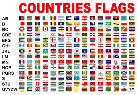Countries Flags Stock Photo, Picture And Royalty Free Image. Image 13747321.
