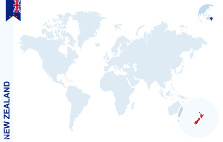 世界地図拡大ニュージーランドに ニュージーランドの国旗と地図 のイラスト素材 ベクタ Image 世界地図拡大ニュージーランドに ニュージーランドの国旗と地図 のイラスト素材 ベクタ Image