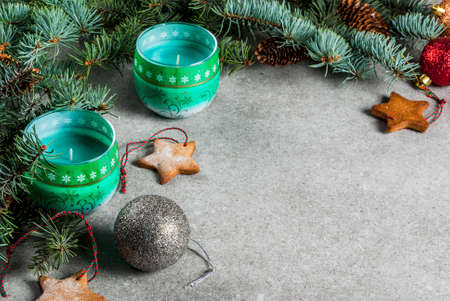 クリスマス テーブル グリーティング カードの背景 クリスマスの飾り キャンドル 灰色の石のテーブルの上モミの木とジンジャーブレッド クッキー 上面図 空間をコピーします の写真素材 画像素材 Image 0719 クリスマス テーブル グリーティング カードの背景 クリスマスの飾り キャンドル 灰色の石のテーブルの上モミの木とジンジャーブレッド クッキー 上面図 空間をコピーします の写真素材 画像素材 Image 0719