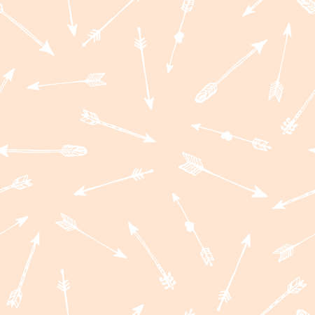 矢印の付いた民族落書きパターン 手描き抽象背景 パターンの塗りつぶし Web ページ用壁紙のイラスト素材 ベクタ Image