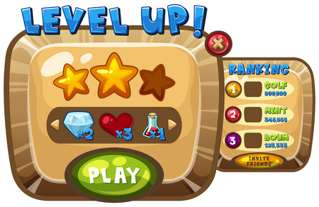 Level Up Game Stock Vector Illustration and Royalty Free Level Up Game  Clipart