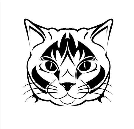 Kat Tekening Vectoren, Illustraties en Clipart - 123RF, حجم الصورة 450x433