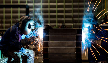 Welding steel structure