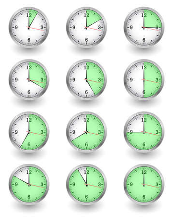 かわいい時計のイラストのイラスト素材 ベクタ Image