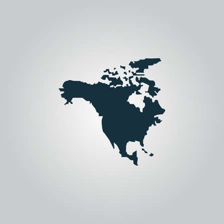 北アメリカ地図 のイラスト素材 ベクタ Image