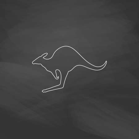 黒のカンガルーのシルエット ベクトル イラストのイラスト素材 ベクタ Image