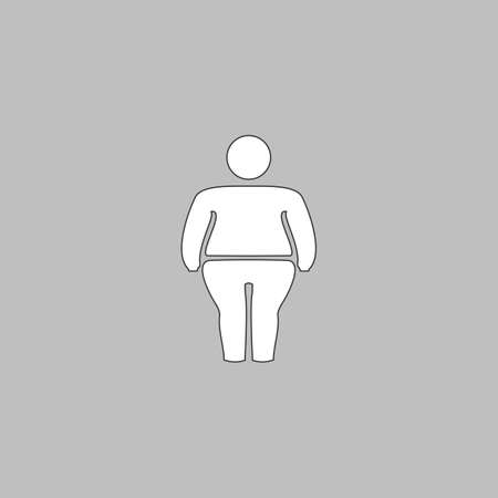 脂肪のシンプルなラインのベクター ボタン 細い線のイラスト アイコン グレーの背景に白のアウトライン記号のイラスト素材 ベクタ Image 脂肪のシンプルなラインのベクター ボタン 細い線のイラスト アイコン グレーの背景に白のアウトライン記号のイラスト素材 ベクタ Image