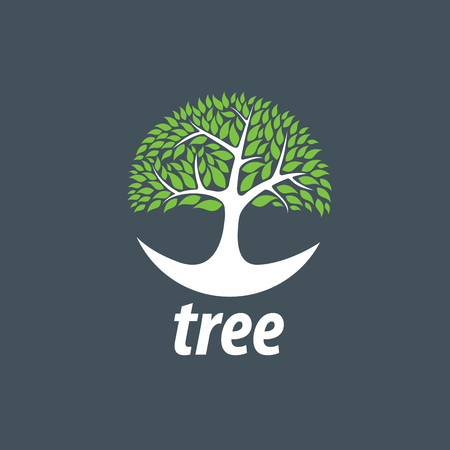 Tree emblem template. abstract vector illustration. plant