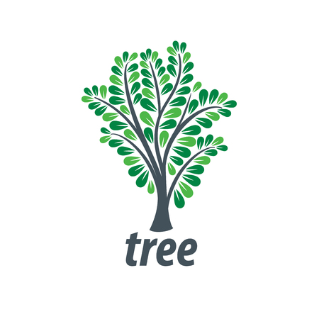 Tree emblem template. abstract vector illustration. plant Фото со стока