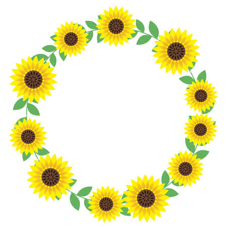 Sunflower Border Stock Vector Illustration And Royalty Free Sunflower Border Clipart