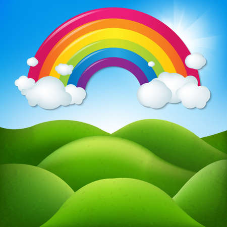 アート ベクトル グラフィック イラストの様式化された枝の多い木と雲と夕日 妖精カントリー サイド ビューで穏やかな紫の幻想的な風景 美しい自然 の イラスト素材 ベクタ Image