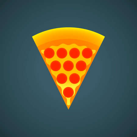 Pizza slice Vector Illustration