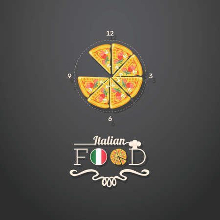 Italian food Vector Illustration