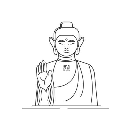 大仏のイラスト素材 ベクタ Image
