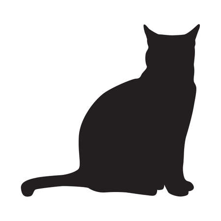 猫の顔のシルエット のイラスト素材 ベクタ Image 猫の顔のシルエット のイラスト素材 ベクタ Image