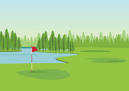 Pole golfowe Zdjęcie Seryjne