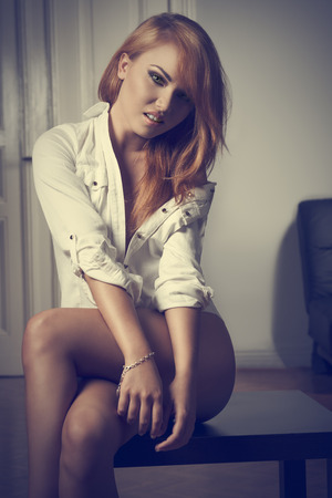 Hot girls naked in only a shirt 3