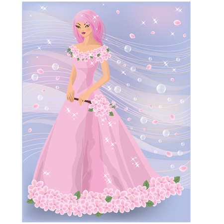 エヴァと蛇のイラスト素材 ベクタ Image