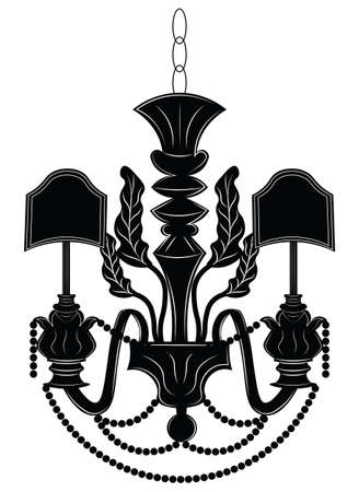 Baroque Elegant Wall Lamp With OrnamentsVector Royal Style Vector Baroque Elegant Wall Lamp With OrnamentsVector Royal Style Vector