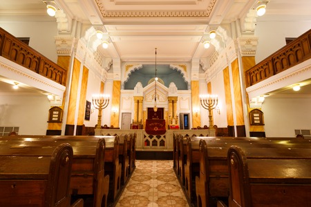 Interior of bethlen teri synagogue in budapest hungary Stock Photo