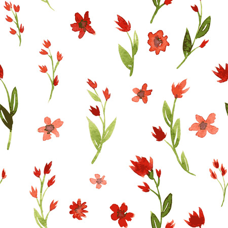 蓮 睡蓮の花と葉 手描きの背景イラストのイラスト素材 ベクタ Image