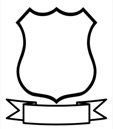 vacío en blanco escudo