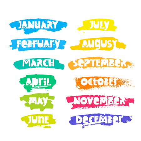 88 546 months of the year stock illustrations cliparts and royalty