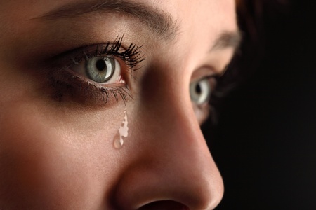 Beauty girl cry Stock Photo