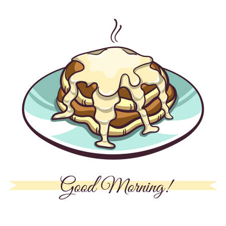 手書きプレート上のシロップとベリーのパンケーキ 漫画のスタイルの白い背景で隔離のパンケーキ ベクトルの図 のイラスト素材 ベクタ Image 手書きプレート上のシロップとベリーのパンケーキ 漫画のスタイルの白い背景で隔離のパンケーキ ベクトルの図 のイラスト素材 ベクタ Image