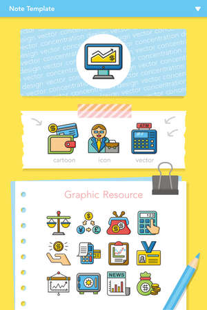 Bag of gold coins: icon set financial vector