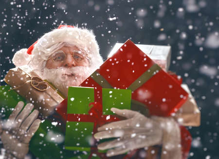 Magicgel ventana imágenes navidad Santa con regalos estrellas