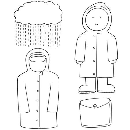 Plastic Raincoat Stock Illustrations Cliparts And Royalty Free Plastic Raincoat Vectors