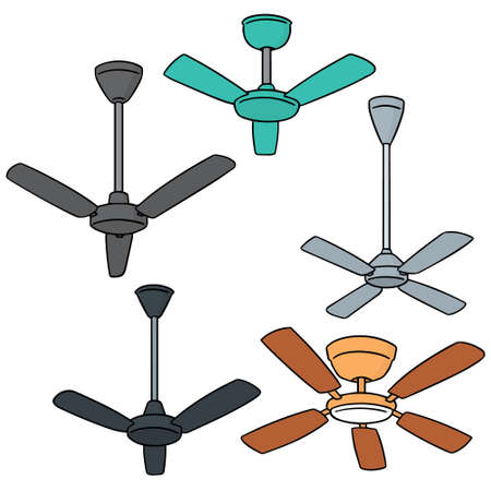 892 Ceiling Fan Stock Vector Illustration And Royalty Free Ceiling