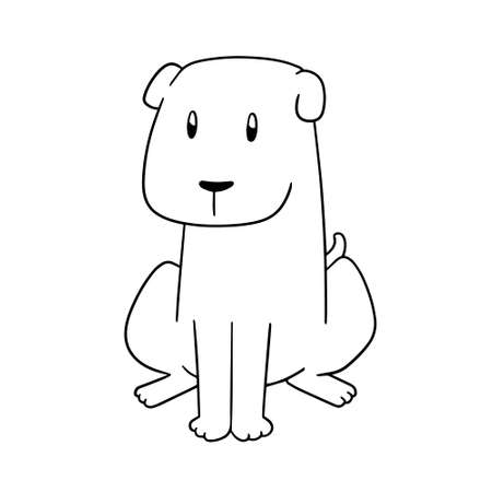 犬のベクトルアイコンイラストのイラスト素材 ベクタ Image