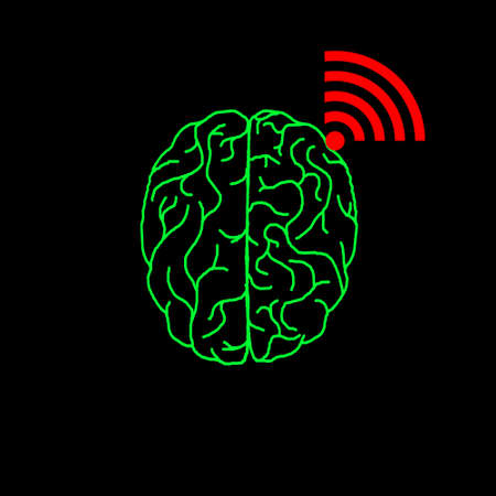 Brain waves clipart