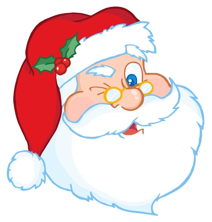 santa claus cartoon stock