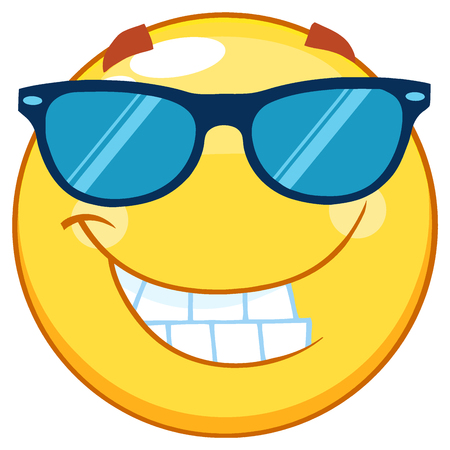 絵文字 顔文字 サングラス の写真素材 画像素材 Image