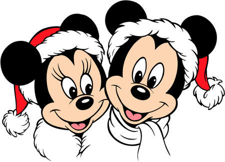 minnie mouse mickey mouse christmas cap stock photo picture and