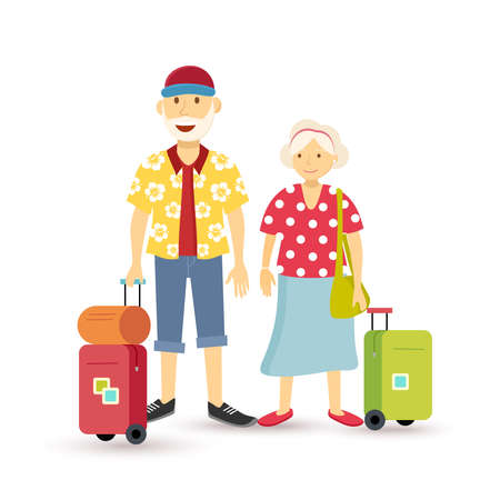 長老祖父母カップル旅行家族の夏の休暇のスーツケースを人々 グループ フラットのイラスト アート スタイル ロイヤリティフリークリップアート ベクター ストックイラストレーション Image 長老祖父母カップル旅行家族の夏の休暇のスーツケースを人々 グループ フラットのイラスト アート スタイル ロイヤリティフリークリップアート ベクター ストックイラストレーション Image