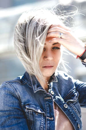 Portrait Of A Girl With Short Hair Mysterious Look Beautiful