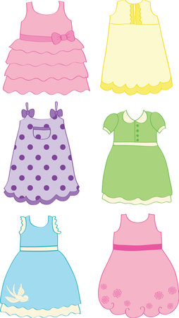 Little dresses Stock Photo