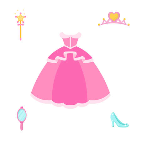 open lace back dress Princess clipart, fairy tale graphics, girls story book, blue princess –  MUJKA CLIPARTS main image 1