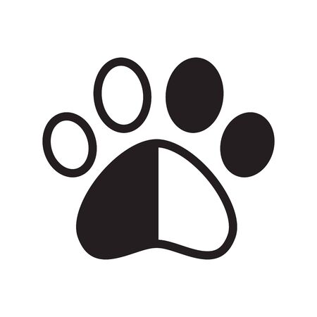 Dog Paw Vector Footprint Icon Logo Pet Cat Kitten Claw Cartoon